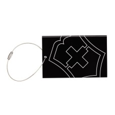 Identifikační štítek DELUXE TRACKING ID TAG černý