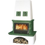 Kachlová kamna ABX Laponie zelená výměník 10,5kW