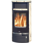 Krbová kamna ABX Atlantik 5 černý plech, pískovec