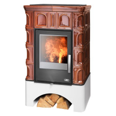 Kachlová kamna ABX Britania rovný sokl, Hnědá