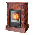 Kachlová kamna ABX Britania kachlový sokl, Hnědá
