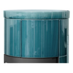 Kachlová Krbová kamna ABX Galie aquamarin