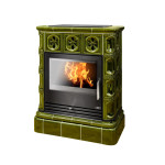 Kachlová Krbová kamna ABX Skotia zelená