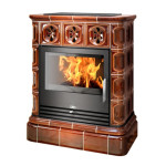 Kachlová Krbová kamna ABX Skotia hnědá