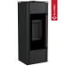 Krbová kamna s výměníkem Kratki HATI AQUA 10 kW, černé topeniště, dřevěná rukojeť