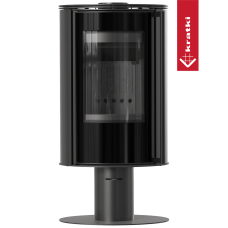 Krbová kamna Kratki PRO ERIK s podstavcem černý Thermotec