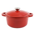 OPA Litinový smaltovaný hrnec 2,5 L červený
