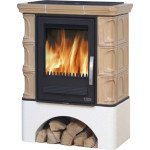 Kachlová kamna ABX Iberia s výměníkem, tabakbraun 