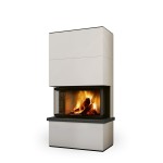 Kachlový akumulační krb s výsuvnými dvířky Romotop SPIRIT C2 M
