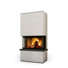 Kachlový akumulační krb s výsuvnými dvířky Romotop SPIRIT C2 M