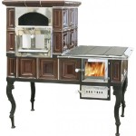 KACHLOVÝ SPORÁK ABX  velký pravý hnědý