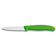 VICTORINOX Nůž na zeleninu 8 cm vlkové ostří, zelený