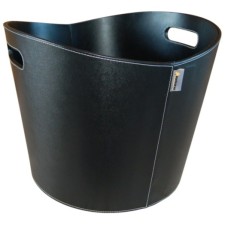 Koš na dřevo Aduro PROLINE 1 ekokůže černý