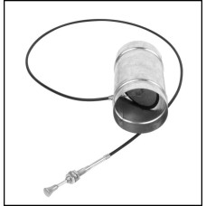 Klapka 100 mm kruhového potrubí s táhlem