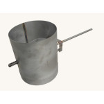 Kouřovod nerez ø 180 mm délka 250mm s krátkým táhlem