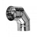 Koleno kouřovodu nerez stálé ø 150mm / 90° 0,6mm