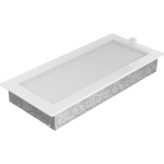 Krbová mřížka 170 x 370 bílá s žaluzií KRATKI