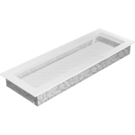 Krbová mřížka 170 x 490 bílá KRATKI