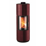 Krbová kamna Leda COLONA LITE M tmavě červený smalt, horní odkouření