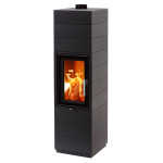 Krbová kamna Leda CORNA Plus černý lak, horní odkouření