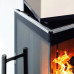Krbová kamna Leda CORNA Hoch ES Levá, černý lak, horní odkouření