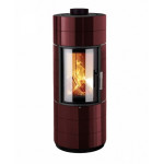 Krbová kamna Leda COLONA LITE S tmavě červený smalt, horní odkouření