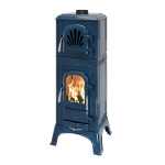 Krbová kamna Leda EDDA TEA modrý smalt