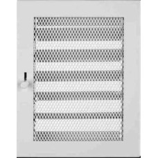 Krbová mřížka 190 x 350 bílá s žaluzií PROBEX