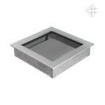 Krbová mřížka 220 x 220 broušená nerez KRATKI