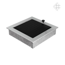 Krbová mřížka 220 x 220 broušená nerez s žaluzií KRATKI