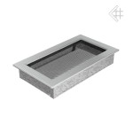 Krbová mřížka 170 x 300 broušená nerez KRATKI