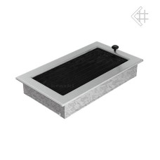 Krbová mřížka 170 x 490 broušená nerez s žaluzií KRATKI