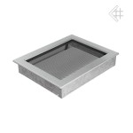 Krbová mřížka 220 x 300 broušená nerez KRATKI