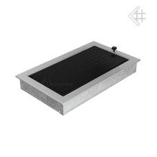 Krbová mřížka 220 x 300 broušená nerez s žaluzií KRATKI