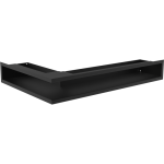 Rohová krbová mřížka Kratki LUFT NP SF 40/60 x 9 cm - černá