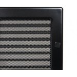 Krbová mřížka 220 x 300 černá s žaluzií KRATKI