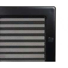 Krbová mřížka 220 x 450 černá s žaluzií KRATKI