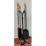 Krbové nářadí ručně kované s dřevěnou rukojetí | Přírodní dřevo