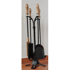 Krbové nářadí ručně kované s dřevěnou rukojetí | Přírodní dřevo