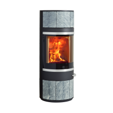 Krbová kamna SCAN 83-6 BP černý lak, hliníkové lišty