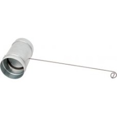 Klapka 100 mm kruhového potrubí s okem