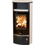 Krbová kamna ABX Atlantik 5 černý plech, cream