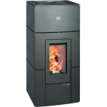 Peletová kamna Haas Sohn HSP 6 RUEDA RLU černé lišty