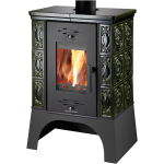 Kachlová kamna Haas Sohn Empoli černá, zelená kachle