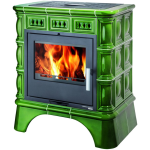 Kachlová kamna Haas Sohn MATERA s výměníkem zelená