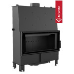 Teplovodní vložka Kratki LUCY 20kW rovná, černé obložení Thermotec