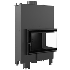 Teplovodní vložka Kratki MBM 10kW pravé , černý ocelový rám, černé obložení Termotec
