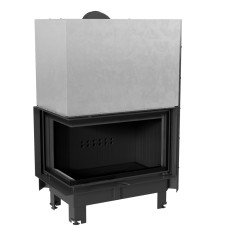 Krbová vložka Kratki MBO 15kW levé BS prosklení s výsuvem, černé obložení Termotec