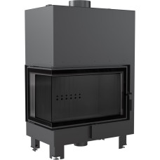 Teplovodní vložka Kratki MBO 15kW BS levé bezrámové prosklení, černé obložení Termotec