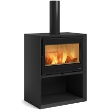 Nordica Dante Con Portalegna s podstavcem / dřevníkem - černá